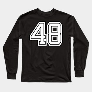 Numbers 48 for a sports team, group, or community Long Sleeve T-Shirt